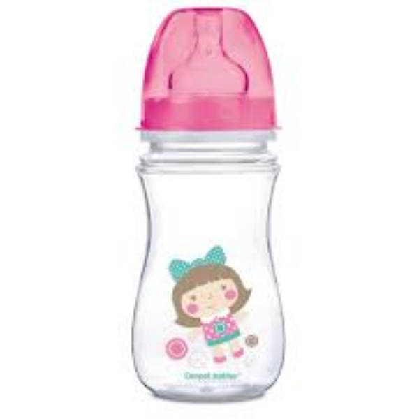 Канпол FOR KIDS Canpol pink anti-colic bottle `Toys` 240ml #4153
